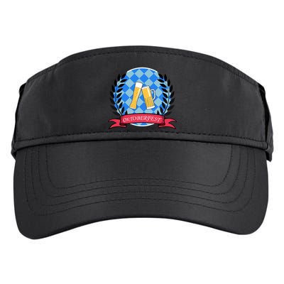 Oktoberfest Beerfest Emblem Adult Drive Performance Visor