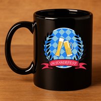 Oktoberfest Beerfest Emblem 11oz C Handle Ceramic Mug