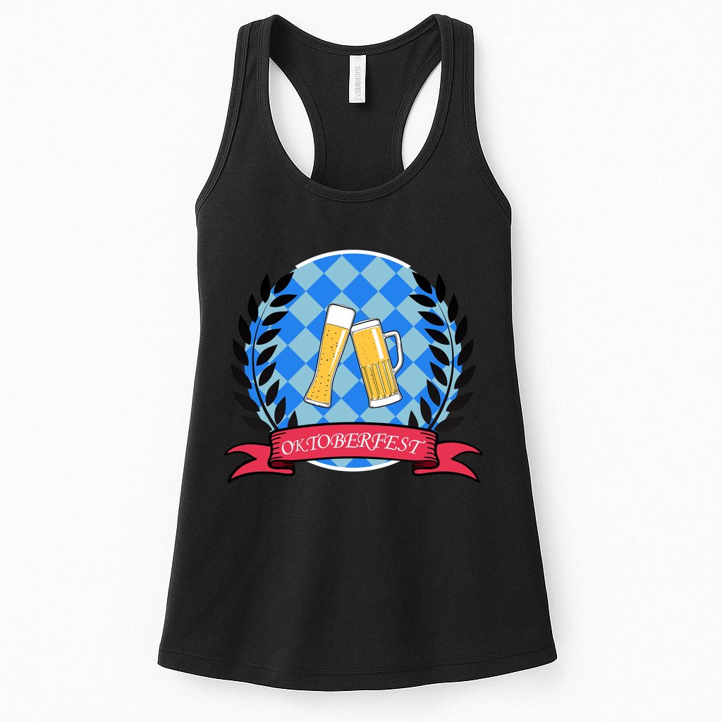 Oktoberfest Beerfest Emblem Womens Tank Top