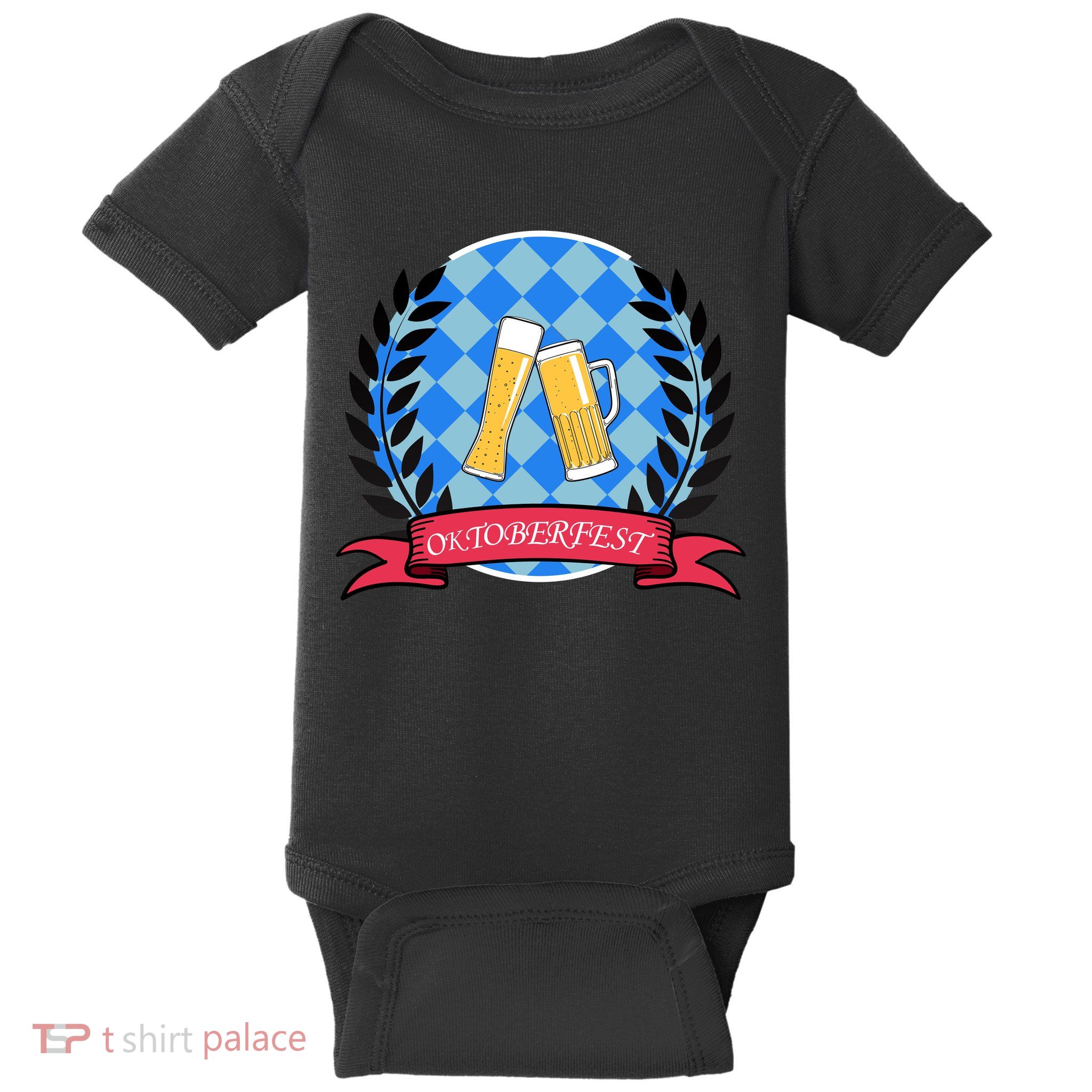 Oktoberfest Beerfest Emblem Baby Bodysuit