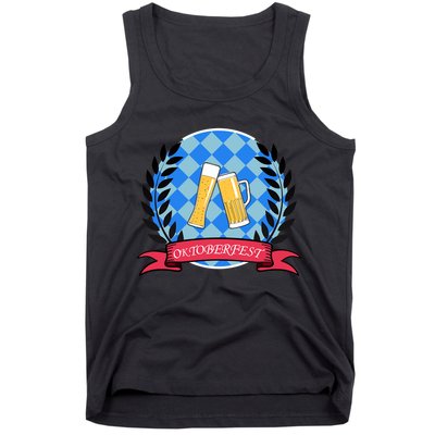 Oktoberfest Beerfest Emblem Tank Top