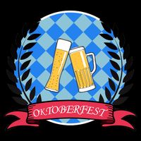 Oktoberfest Beerfest Emblem Women's V-Neck T-Shirt