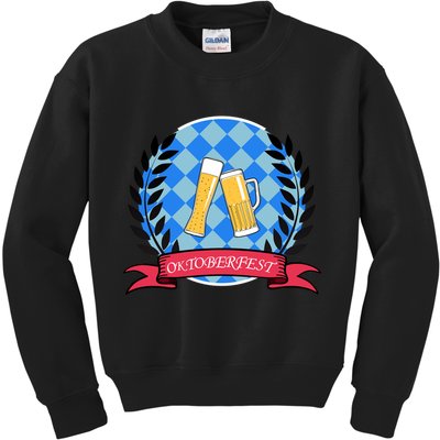 Oktoberfest Beerfest Emblem Kids Sweatshirt