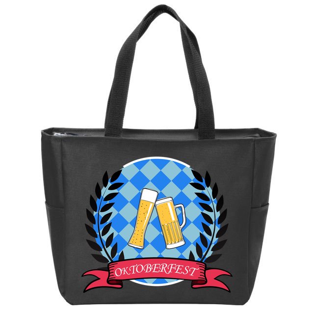 Oktoberfest Beerfest Emblem Zip Tote Bag