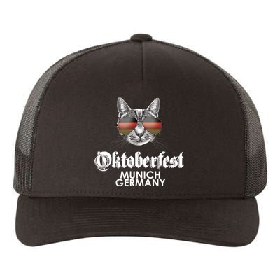 Oktoberfest Cat Munich Germany Yupoong Adult 5-Panel Trucker Hat