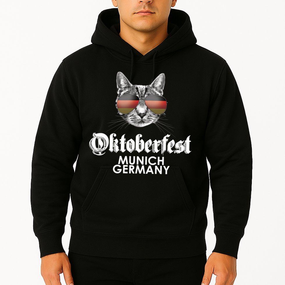 Oktoberfest Cat Munich Germany Hoodie