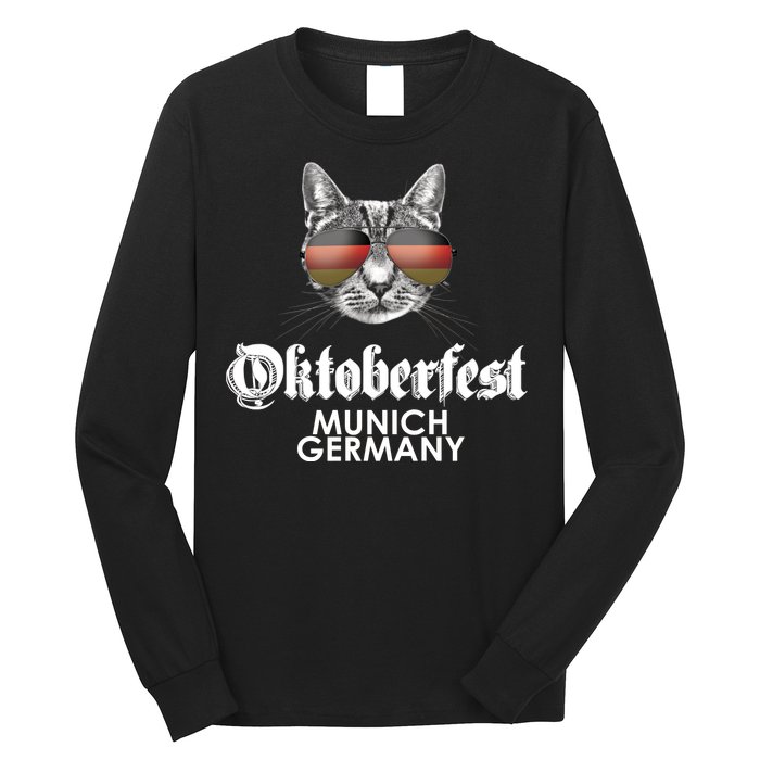 Oktoberfest Cat Munich Germany Long Sleeve Shirt