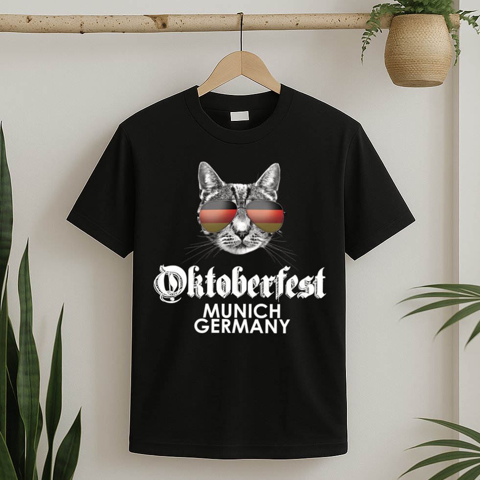 Oktoberfest Cat Munich Germany T-Shirt