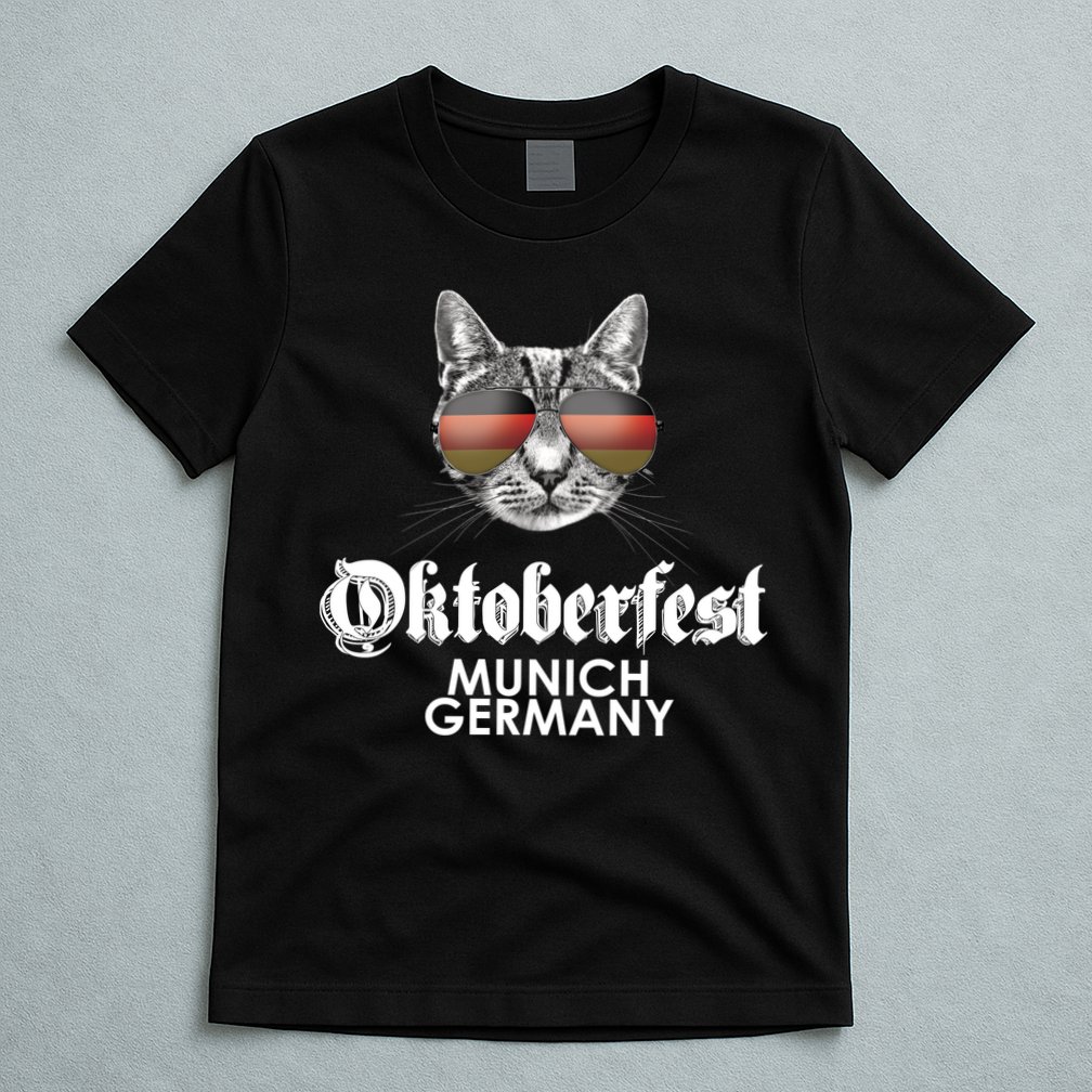 Oktoberfest Cat Munich Germany T-Shirt