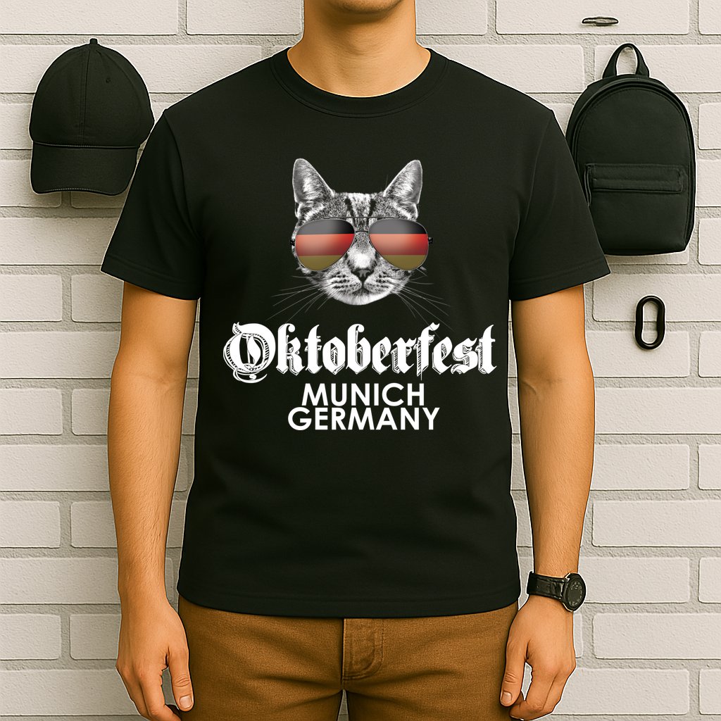 Oktoberfest Cat Munich Germany T-Shirt