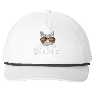 Oktoberfest Cat Munich Germany Snapback Five-Panel Rope Hat