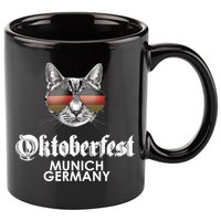 Oktoberfest Cat Munich Germany 11oz C Handle Ceramic Mug