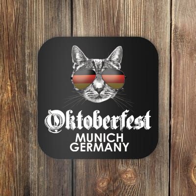 Oktoberfest Cat Munich Germany Coaster