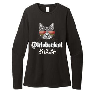 Oktoberfest Cat Munich Germany Womens CVC Long Sleeve Shirt