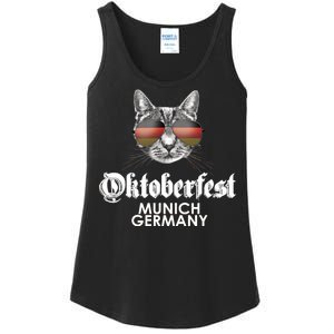 Oktoberfest Cat Munich Germany Ladies Essential Tank