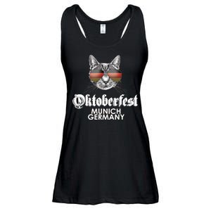 Oktoberfest Cat Munich Germany Ladies Essential Flowy Tank