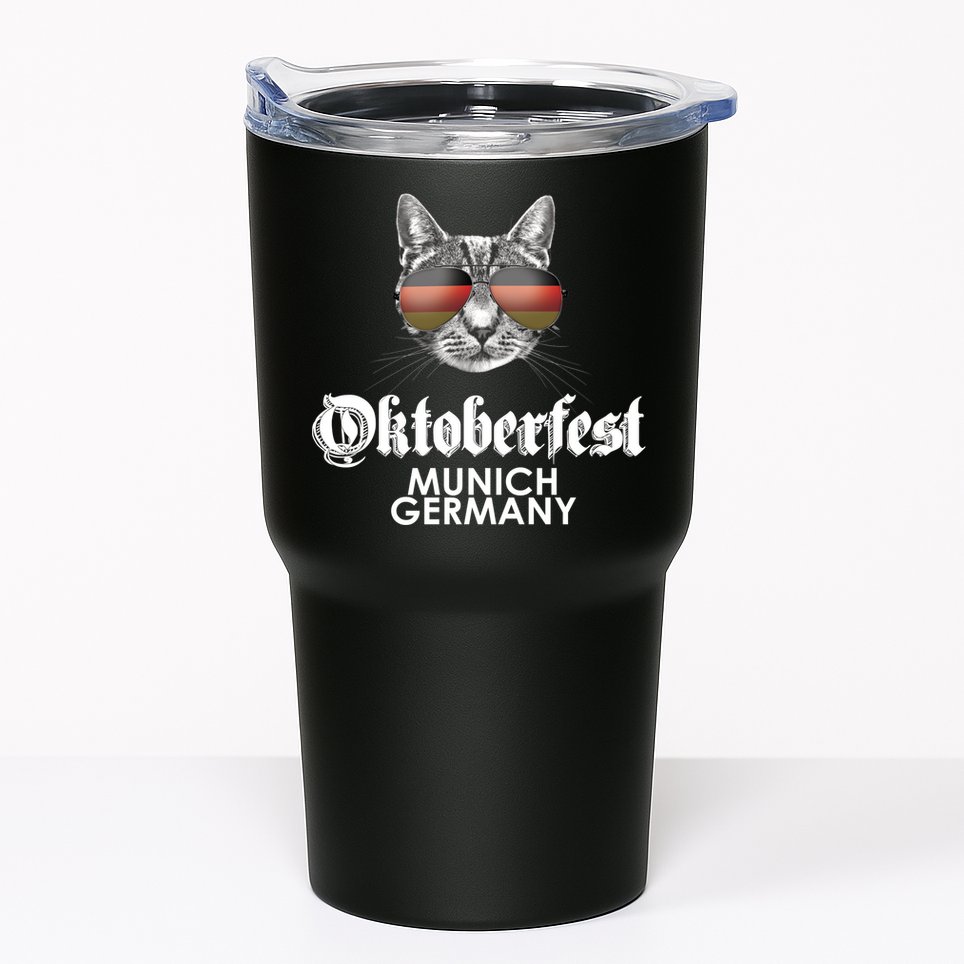Oktoberfest Cat Munich Germany Tumbler