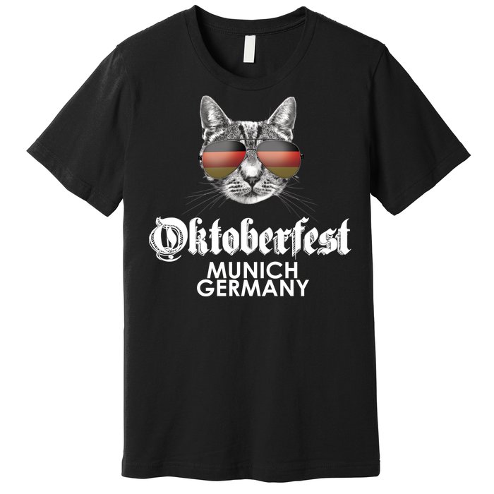 Oktoberfest Cat Munich Germany Premium T-Shirt