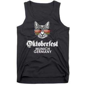 Oktoberfest Cat Munich Germany Tank Top