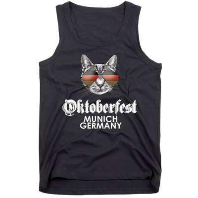 Oktoberfest Cat Munich Germany Tank Top