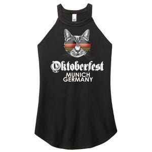 Oktoberfest Cat Munich Germany Women's Perfect Tri Rocker Tank