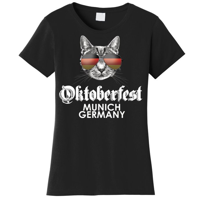 Oktoberfest Cat Munich Germany Women's T-Shirt