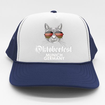 Oktoberfest Cat Munich Germany Trucker Hat