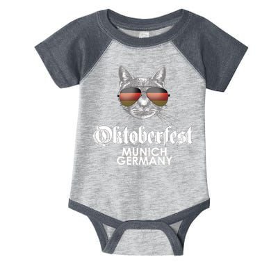 Oktoberfest Cat Munich Germany Infant Baby Jersey Bodysuit