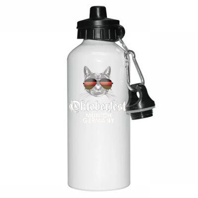 Oktoberfest Cat Munich Germany Aluminum Water Bottle