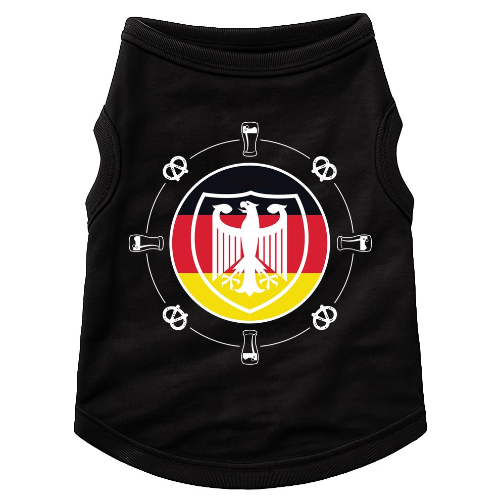 Oktoberfest Circle Eagle Flag Logo  Doggie Tank