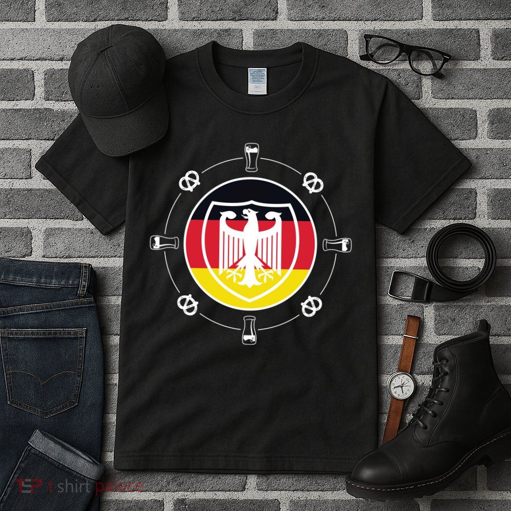 Oktoberfest Circle Eagle Flag Logo  Tall T-Shirt