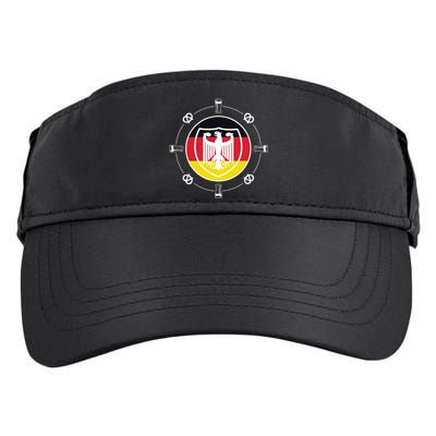 Oktoberfest Circle Eagle Flag Logo  Adult Drive Performance Visor