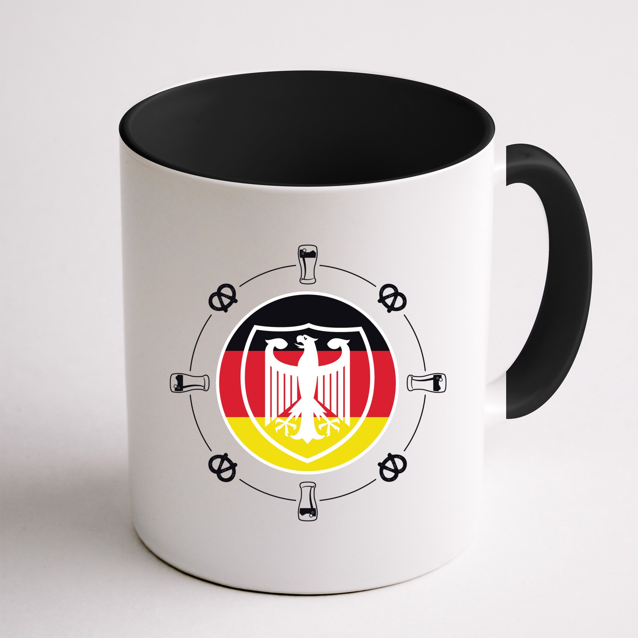 Oktoberfest Circle Eagle Flag Logo  Mug