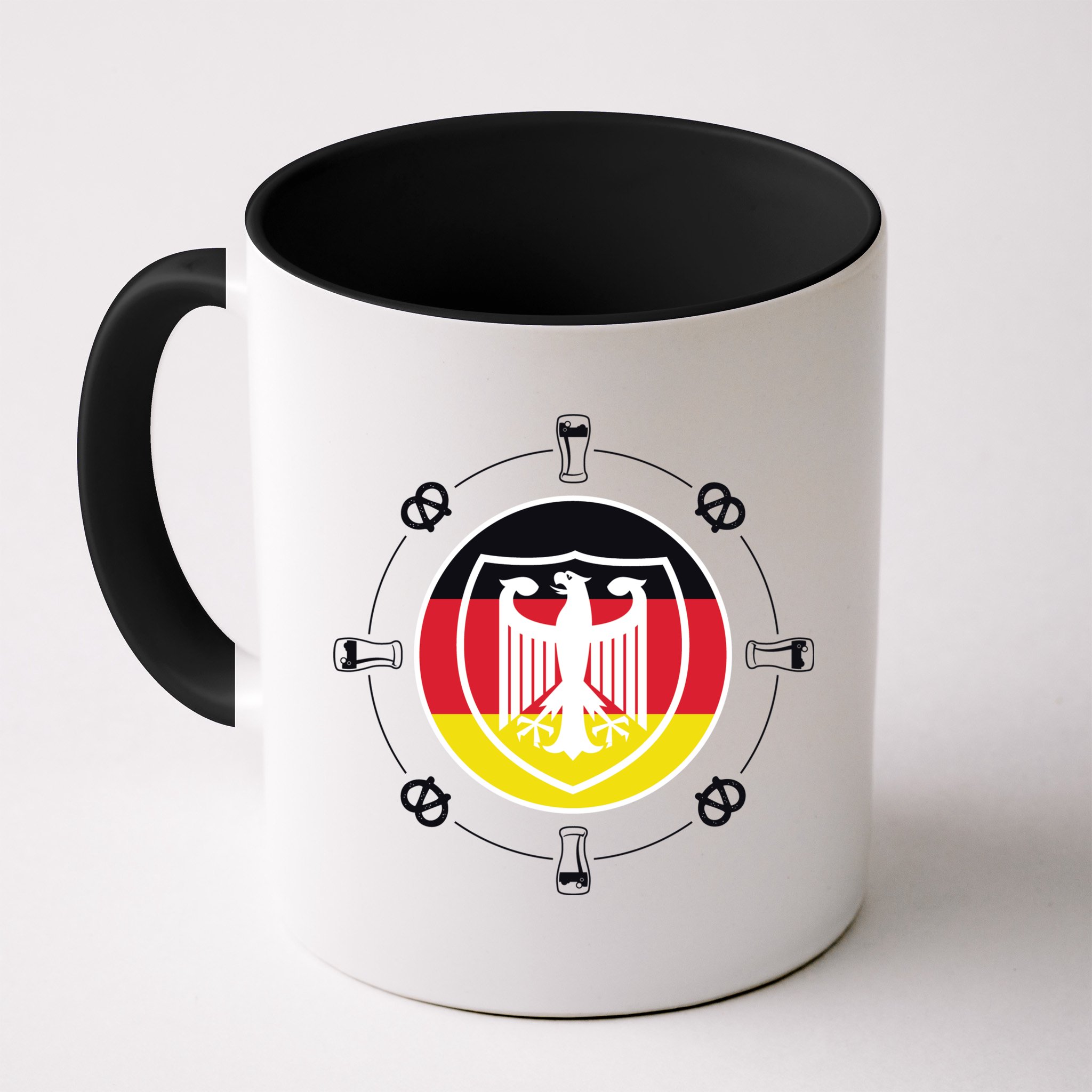 Oktoberfest Circle Eagle Flag Logo  Mug