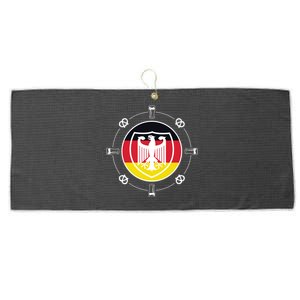 Oktoberfest Circle Eagle Flag Logo  Large Microfiber Waffle Golf Towel