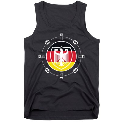 Oktoberfest Circle Eagle Flag Logo  Tank Top
