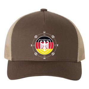 Oktoberfest Circle Eagle Flag Logo  Yupoong Adult 5-Panel Trucker Hat