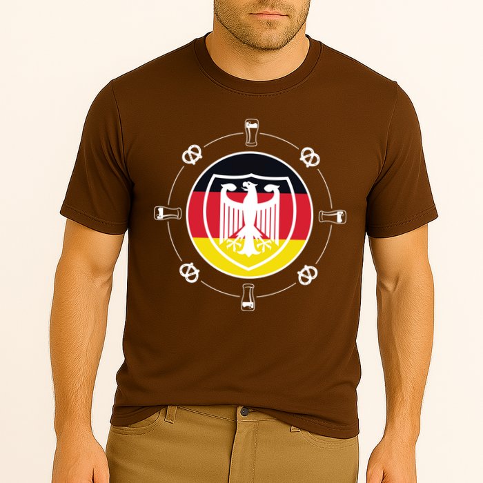 Oktoberfest Circle Eagle Flag Logo  Cooling Performance Crew T-Shirt