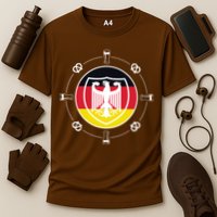 Oktoberfest Circle Eagle Flag Logo  Cooling Performance Crew T-Shirt