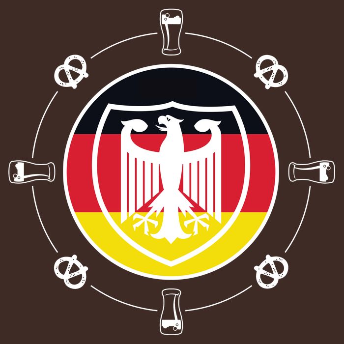 Oktoberfest Circle Eagle Flag Logo  Cooling Performance Crew T-Shirt