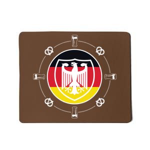 Oktoberfest Circle Eagle Flag Logo  Mousepad