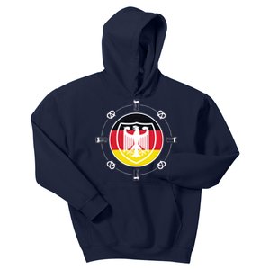 Oktoberfest Circle Eagle Flag Logo  Kids Hoodie