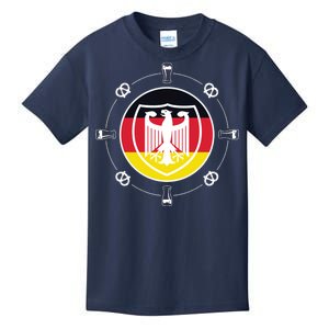 Oktoberfest Circle Eagle Flag Logo  Kids T-Shirt