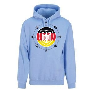 Oktoberfest Circle Eagle Flag Logo  Unisex Surf Hoodie