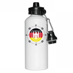 Oktoberfest Circle Eagle Flag Logo  Aluminum Water Bottle