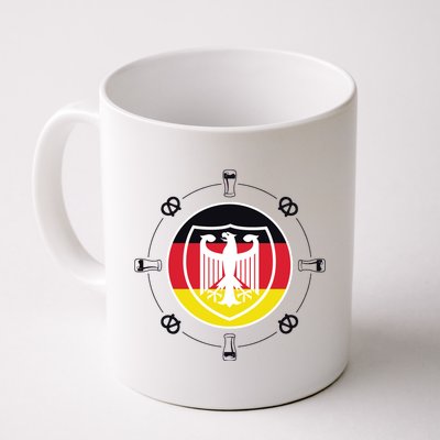 Oktoberfest Circle Eagle Flag Logo  Coffee Mug