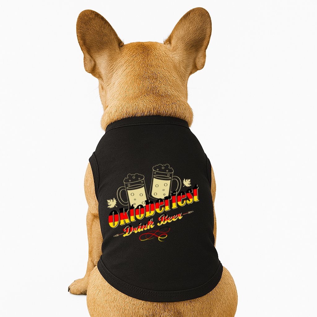 Oktoberfest Drink Beer Pitcher Germany Doggie Tank