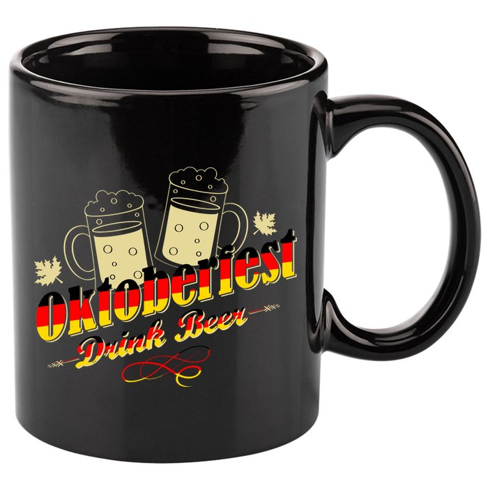 Oktoberfest Drink Beer Pitcher Germany 11oz C Handle Ceramic Mug