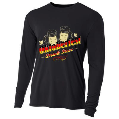 Oktoberfest Drink Beer Pitcher Germany Cooling Performance Long Sleeve Crew