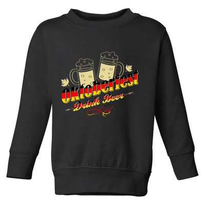 Oktoberfest Drink Beer Pitcher Germany Toddler Sweatshirt
